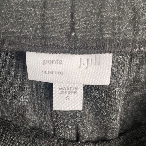 J Jill Gray Pants Ponte Slim Leg Size Small Thick Leggings Pull On Stretch - Picture 2 of 12